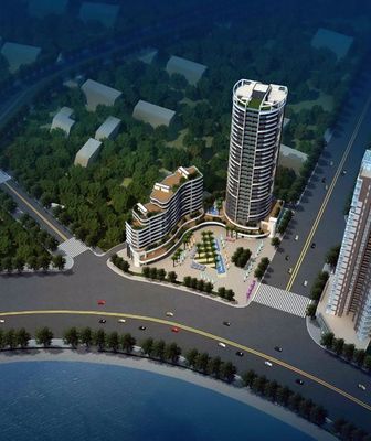 青義燈塔二社地塊房地產開發項目鳥瞰圖